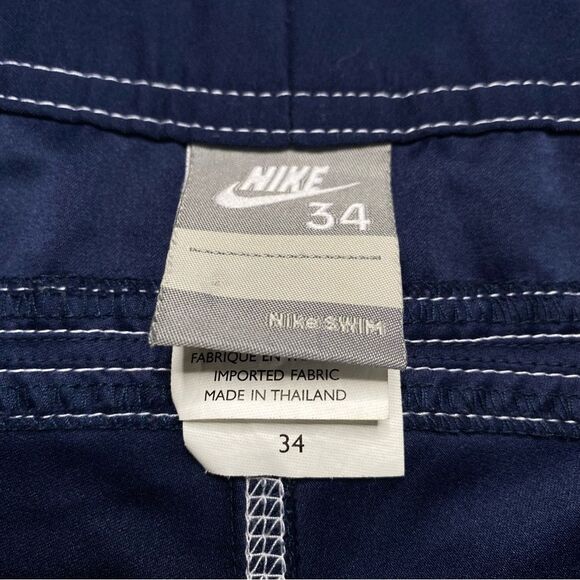 Nike Swim Men’s Navy Blue Board Shorts Sz 34 - Picture 10 of 15